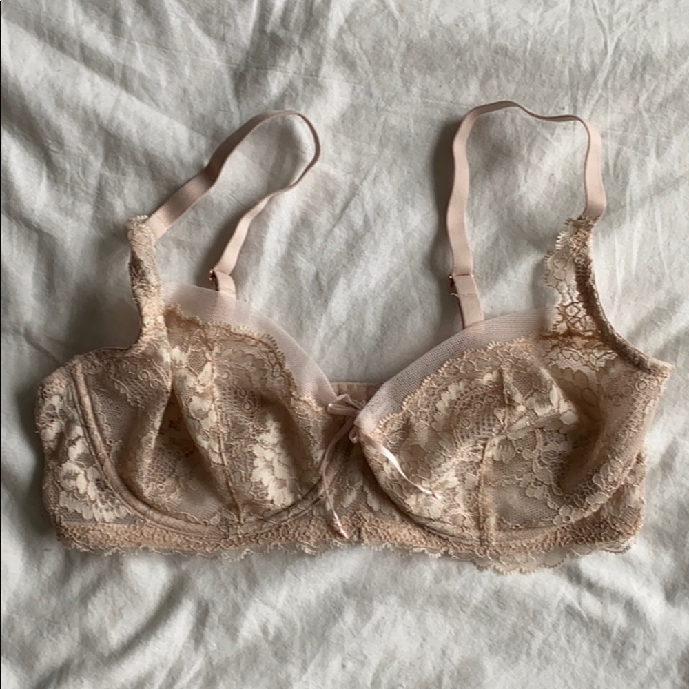 Scarlett Blue Nude and Rose gold Bralette
